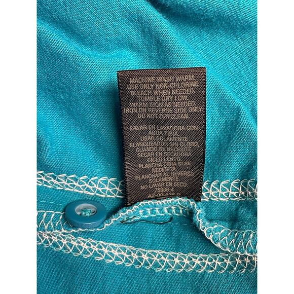 The Original Arizona Jean Company Men's Turquoise Blue Polo Graphic Shirt Large - Picture 8 of 10